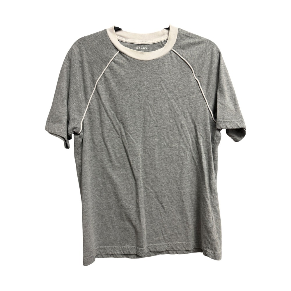 Old Navy Soft-Washed Raglan Tee Heather Gray Short Sleeve Shirt Small Basic Top